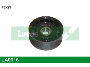 LUCAS ENGINE DRIVE LA0616 kreipiantysis skriemulys, V formos rumbuotas diržas 
 Diržinė pavara -> V formos rumbuotas diržas/komplektas -> Laisvasis/kreipiamasis skriemulys