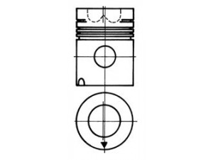 KOLBENSCHMIDT 90112600 stūmoklis 
 Variklis -> Cilindrai/stūmokliai
0680860, 614823, 680860