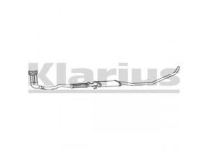 KLARIUS 270284 priekinis duslintuvas 
 Išmetimo sistema -> Duslintuvas
1741011410, 1741011441