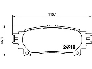 HELLA PAGID 8DB 355 015-371 stabdžių trinkelių rinkinys, diskinis stabdys 
 Techninės priežiūros dalys -> Papildomas remontas
0446647070, 044660E010, 0446648130