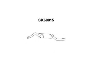 VENEPORTE SK60015 galinis duslintuvas 
 Išmetimo sistema -> Duslintuvas
6U9253609B