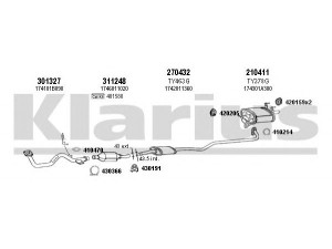 KLARIUS 900280E išmetimo sistema 
 Išmetimo sistema -> Išmetimo sistema, visa