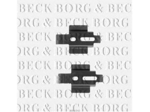 BORG & BECK BBK1043 priedų komplektas, diskinių stabdžių trinkelės
