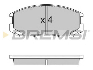 BREMSI BP2732 stabdžių trinkelių rinkinys, diskinis stabdys 
 Techninės priežiūros dalys -> Papildomas remontas
04465B4010, 04465B4020, 04465B4030