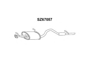 VENEPORTE SZ67057 galinis duslintuvas 
 Išmetimo sistema -> Duslintuvas
1430065D00, 1430065D01, 1430068D01