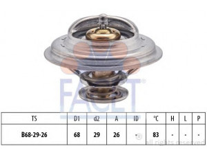 FACET 7.8377S termostatas, aušinimo skystis 
 Aušinimo sistema -> Termostatas/tarpiklis -> Thermostat
1338 25, 96 159 513, 1338 25, GTS292
