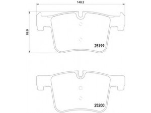 BREMBO P 06 075 stabdžių trinkelių rinkinys, diskinis stabdys 
 Techninės priežiūros dalys -> Papildomas remontas
34106799801, 34106856191, 34106859181