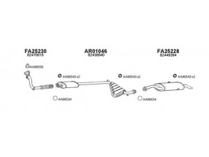 VENEPORTE 250037 išmetimo sistema 
 Išmetimo sistema -> Išmetimo sistema, visa