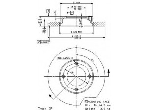 BRECO BS 7589 stabdžių diskas 
 Stabdžių sistema -> Diskinis stabdys -> Stabdžių diskas
4351287Z02000, 4351287523, 4351287Z02