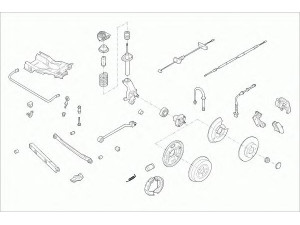 SACHS FORD-MONDE-RS016 vairavimo mechanizmas; rato pakaba 
 Ašies montavimas/vairavimo mechanizmas/ratai -> Prekių paieška pagal schemą