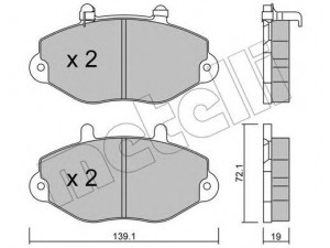 METELLI 22-0195-1 stabdžių trinkelių rinkinys, diskinis stabdys 
 Techninės priežiūros dalys -> Papildomas remontas
1074972