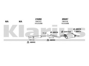 KLARIUS 930295E išmetimo sistema 
 Išmetimo sistema -> Išmetimo sistema, visa
