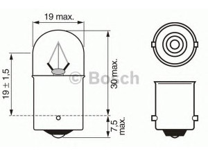 BOSCH 1 987 302 505 lemputė