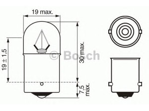 BOSCH 1 987 302 505 lemputė