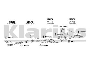 KLARIUS 940589E išmetimo sistema