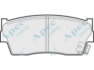 APEC braking PAD614 stabdžių trinkelių rinkinys, diskinis stabdys 
 Techninės priežiūros dalys -> Papildomas remontas
5520060810, 5520060811, 5520060811000