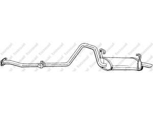 BOSAL 288-431 galinis duslintuvas 
 Išmetimo sistema -> Duslintuvas
17430-15170, 17430-15171, 17430-1517183