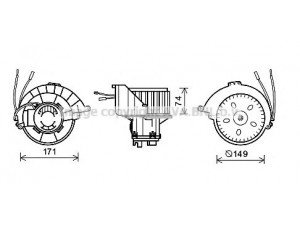 AVA QUALITY COOLING OL8627 elektrovariklis, vidinis pūtiklis 
 Šildymas / vėdinimas -> Orpūtė/dalys
1845002, 1845059, 1845099, 1845118