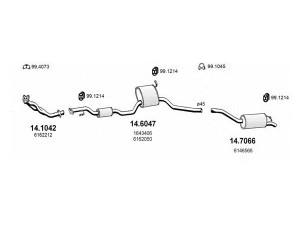 ASSO ART0905 išmetimo sistema 
 Išmetimo sistema -> Išmetimo sistema, visa