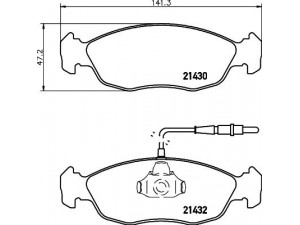 HELLA PAGID 8DB 355 007-711 stabdžių trinkelių rinkinys, diskinis stabdys 
 Techninės priežiūros dalys -> Papildomas remontas
425103, 425122, 425188, 425315