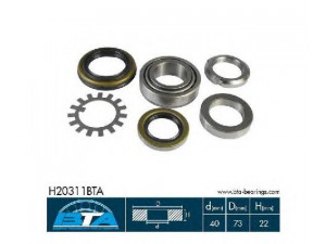 BTA H20311BTA rato guolio komplektas
5261243400, 5281043000, 5282043300