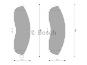 BOSCH 0 986 AB2 278 stabdžių trinkelių rinkinys, diskinis stabdys 
 Techninės priežiūros dalys -> Papildomas remontas
1V2Y3328Z, MN-268M, 41060 17U90