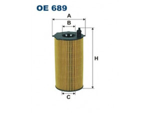 FILTRON OE689 alyvos filtras 
 Techninės priežiūros dalys -> Techninės priežiūros intervalai
K68032204AA, K68032204AB