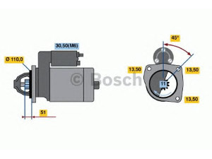 BOSCH 0 001 368 313 starteris 
 Elektros įranga -> Starterio sistema -> Starteris
1287890