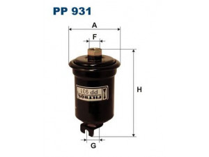 FILTRON PP931 kuro filtras 
 Degalų tiekimo sistema -> Kuro filtras/korpusas
FS30, FS94