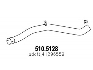 ASSO 510.5128 išleidimo kolektorius 
 Išmetimo sistema -> Išmetimo vamzdžiai
41296559