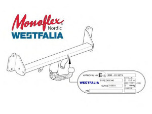 MONOFLEX 303340 priekabos prikabintuvas 
 Grąžulas/dalys -> Priekabos prikabintuvas