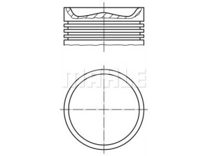 MAHLE ORIGINAL 005 35 00 stūmoklis 
 Variklis -> Cilindrai/stūmokliai
460 030 11 17, 460 08, A 460 030 15 17