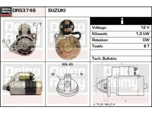 DELCO REMY DRS3746 starteris 
 Elektros įranga -> Starterio sistema -> Starteris
M0T86481, M1T70281, M1T70281ZC