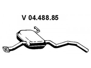 EBERSPÄCHER 04.488.85 priekinis duslintuvas 
 Išmetimo sistema -> Duslintuvas
1 020 057, 6 880 565