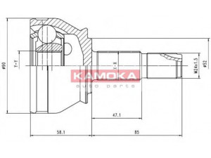 KAMOKA 7412 jungčių komplektas, kardaninis velenas 
 Ratų pavara -> Sujungimai/komplektas
7633434, 7656944