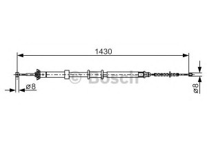 BOSCH 1 987 482 240 trosas, stovėjimo stabdys 
 Stabdžių sistema -> Valdymo svirtys/trosai
1541338, 9S512A603AA