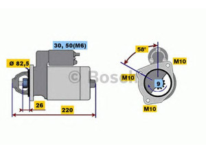 BOSCH 0 001 218 154 starteris 
 Elektros įranga -> Starterio sistema -> Starteris