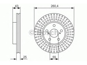 BOSCH 0 986 479 869 stabdžių diskas 
 Stabdžių sistema -> Diskinis stabdys -> Stabdžių diskas
43512 05030
