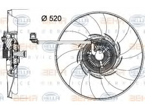 HELLA 8MV 376 758-291 ventiliatorius, radiatoriaus 
 Aušinimo sistema -> Oro aušinimas
BH428C617AB, LR022732