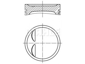 MAHLE ORIGINAL 503 84 02 stūmoklis 
 Variklis -> Cilindrai/stūmokliai
928 103 08 657, 928 103 08 667