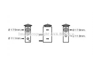 AVA QUALITY COOLING CN1275 išsiplėtimo vožtuvas, oro kondicionavimas 
 Oro kondicionavimas -> Vožtuvai
6461N2, 6461N2
