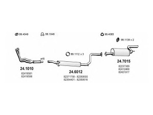 ASSO ART1235 išmetimo sistema 
 Išmetimo sistema -> Išmetimo sistema, visa