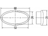 HELLA 2PS 008 138-111 šoninis atšvaitas