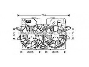 AVA QUALITY COOLING MZ7533 ventiliatorius, radiatoriaus 
 Aušinimo sistema -> Oro aušinimas
AJ0615025F