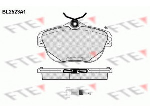 FTE BL2523A1 stabdžių trinkelių rinkinys, diskinis stabdys 
 Techninės priežiūros dalys -> Papildomas remontas
425329