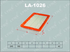 LYNXauto LA-1026 oro filtras 
 Filtrai -> Oro filtras
28113-22050, 28113-22051, 28113-22050