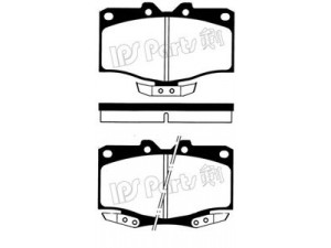 IPS Parts IBD-1256 stabdžių trinkelių rinkinys, diskinis stabdys 
 Techninės priežiūros dalys -> Papildomas remontas
04465YZZAX, 04491-60110, 0449160110