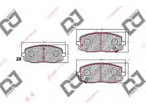 DJ PARTS BP1594 stabdžių trinkelių rinkinys, diskinis stabdys 
 Techninės priežiūros dalys -> Papildomas remontas
58101-07A20, 5810107A20, 58101-07A10