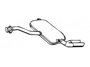 WALKER 13970 galinis duslintuvas 
 Išmetimo sistema -> Duslintuvas
893253609J, 893253609Q