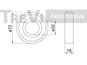TREVI AUTOMOTIVE WB1903 rato guolio komplektas 
 Ašies montavimas/vairavimo mechanizmas/ratai -> Rato stebulė/montavimas -> Rato guolis
